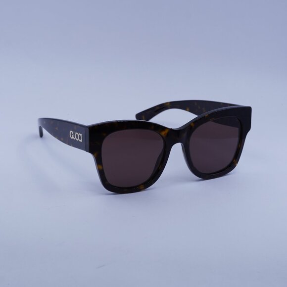 Gucci GG1789S 002 Sunglasses Dark Havana Square Frame, Brown Lenses - Picture 1 of 11